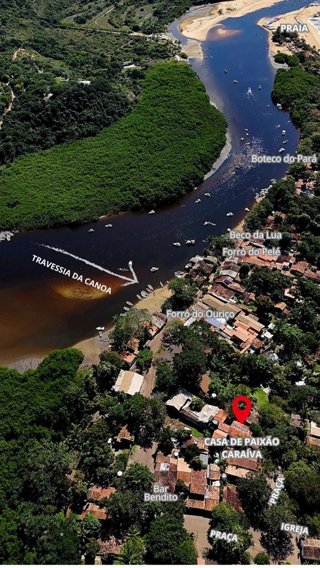Ostello Casa De Paixao Caraíva Esterno foto